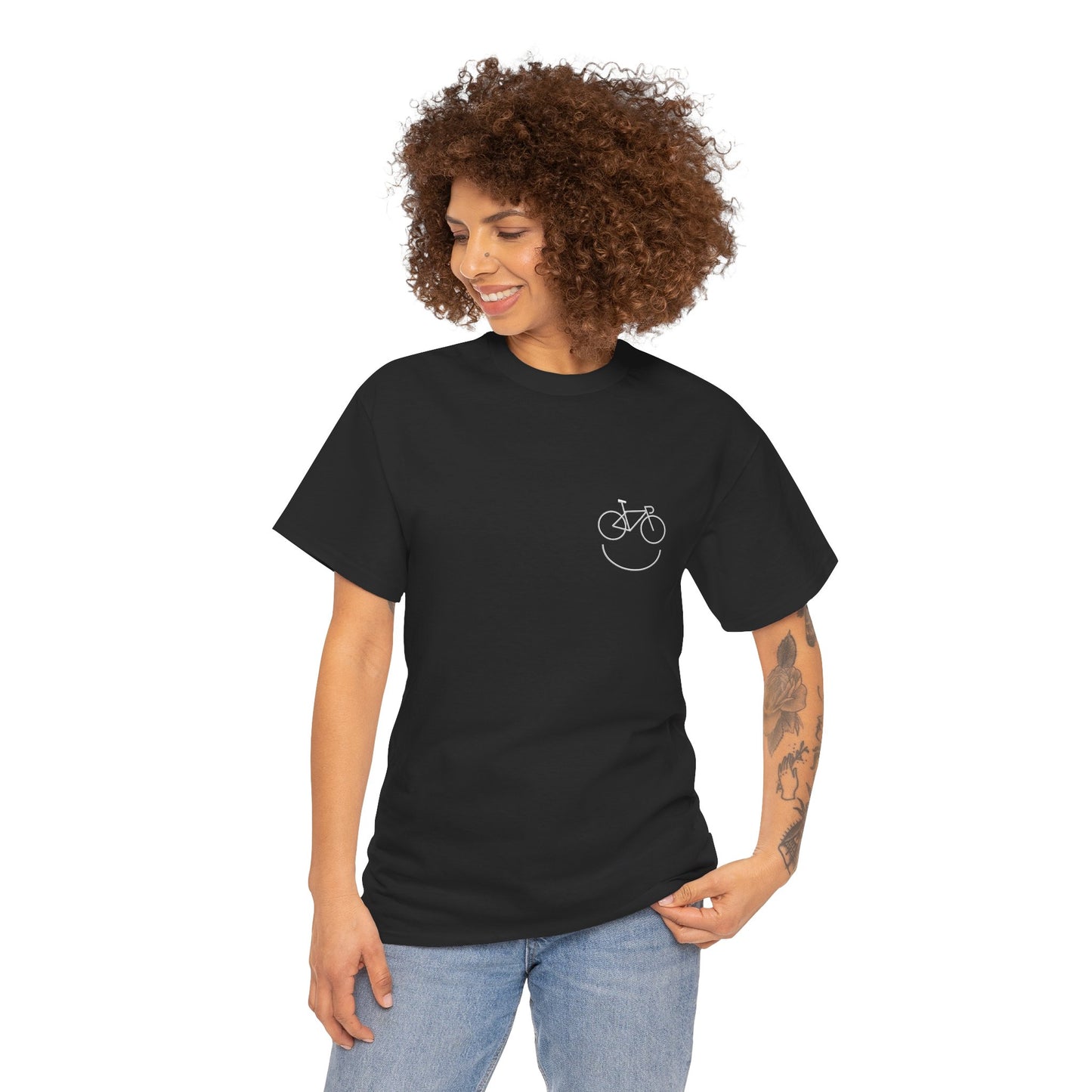 Unisex Casual Tee - Happy Bike