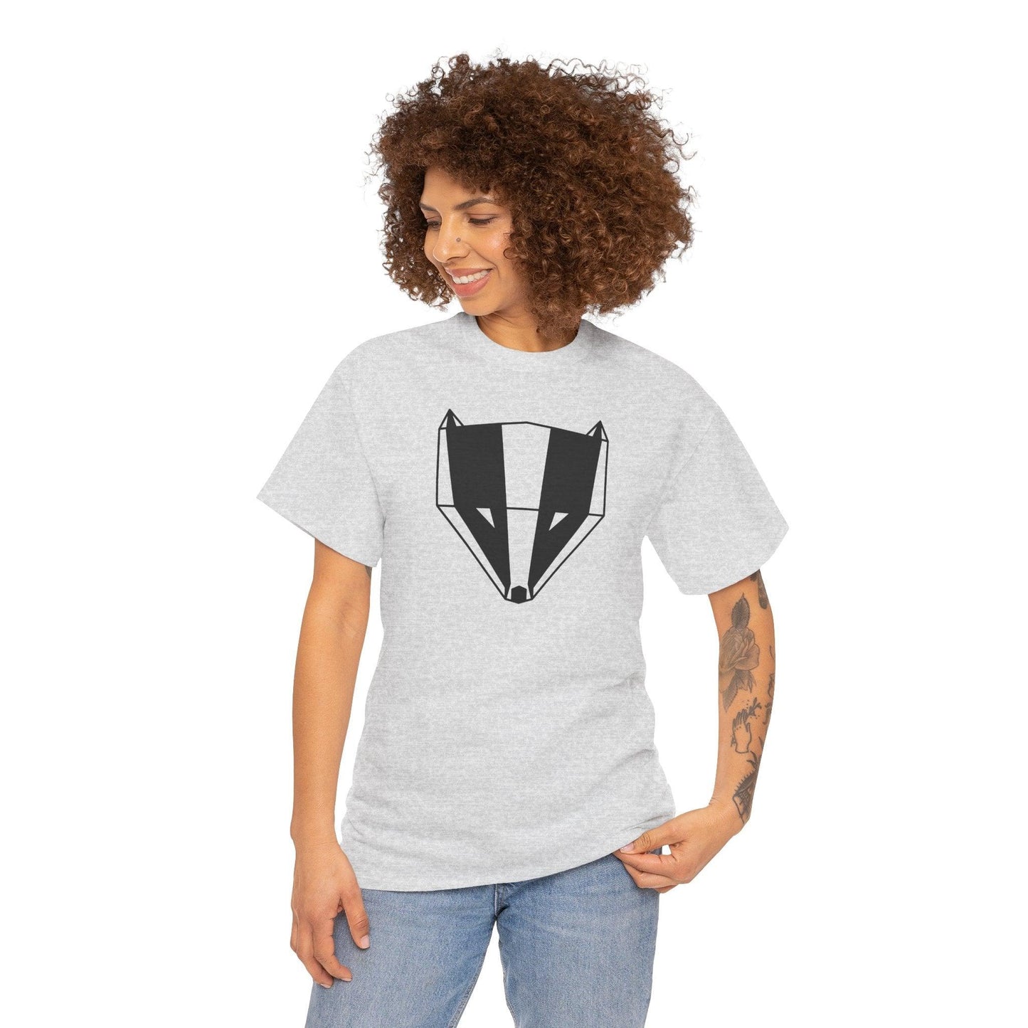 DACHS Unisex Casual Tee - Face on White - Dachs Sport