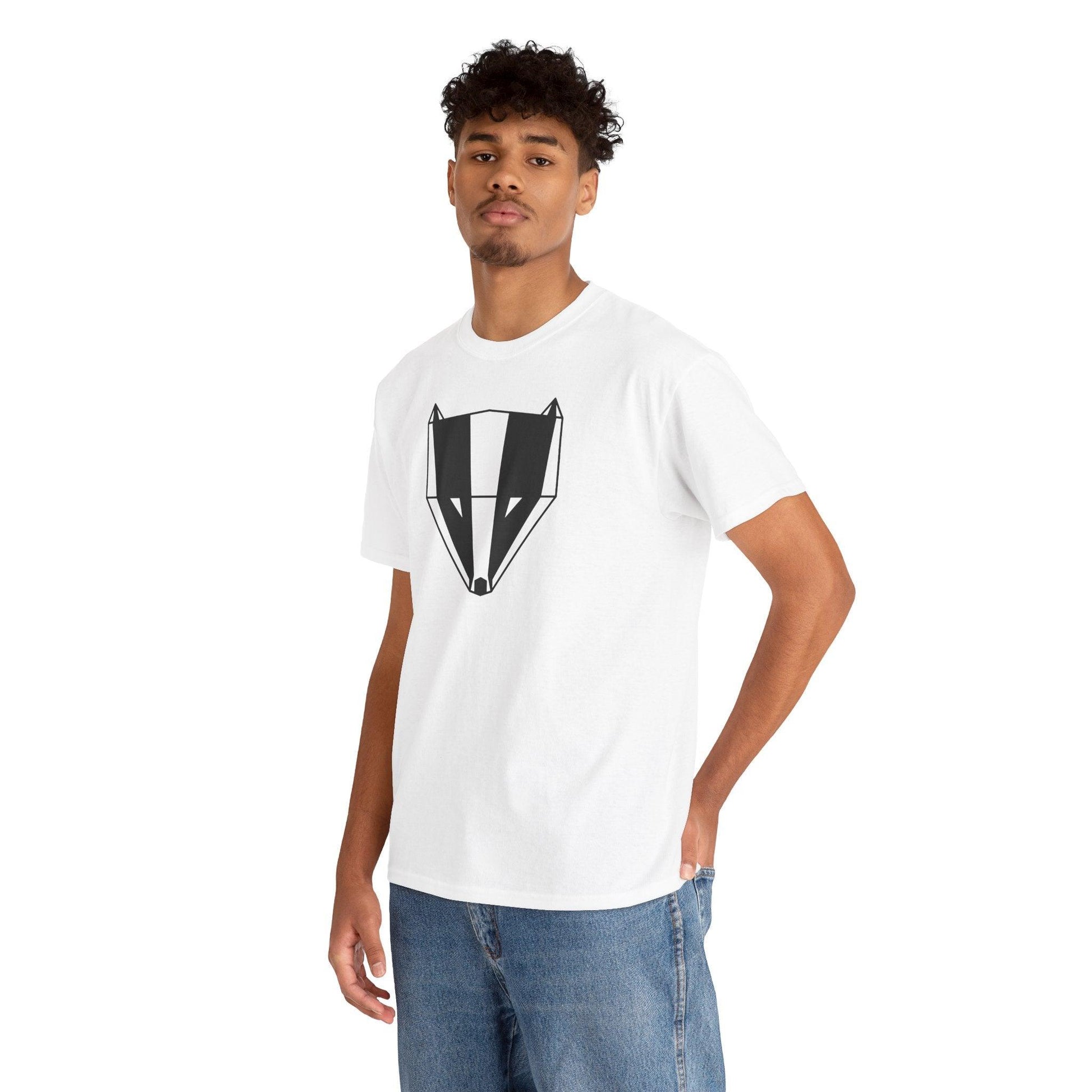 DACHS Unisex Casual Tee - Face on White - Dachs Sport