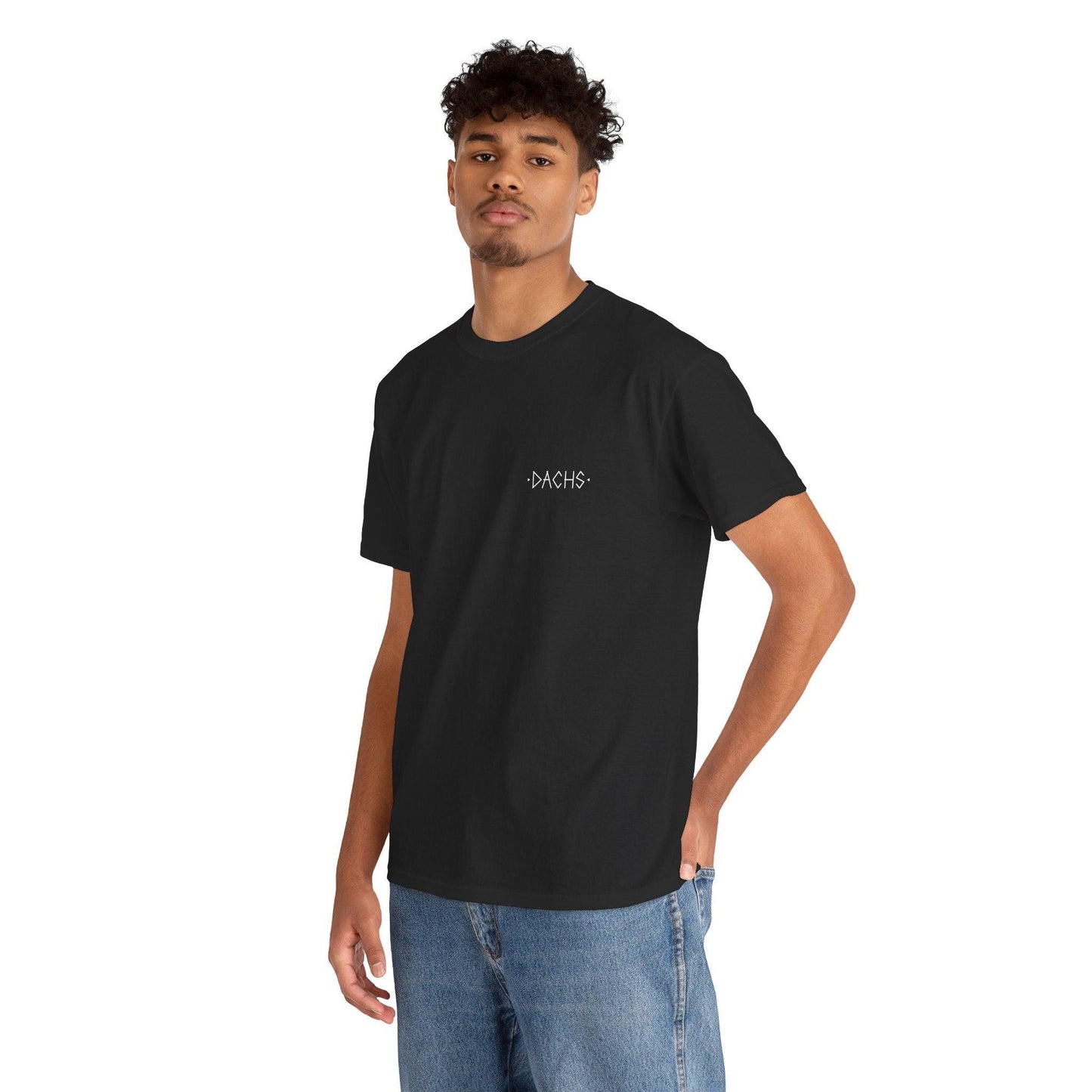 DACHS Unisex Casual Tee - Face on Back - Dachs Sport