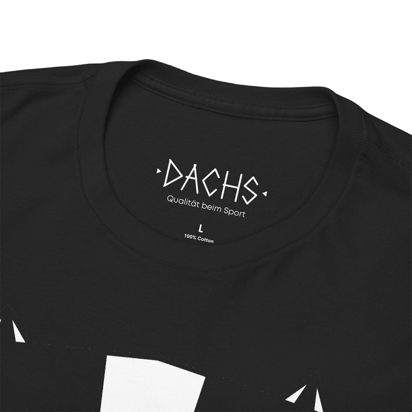 DACHS Unisex Casual Tee - Face on Black - Dachs Sport