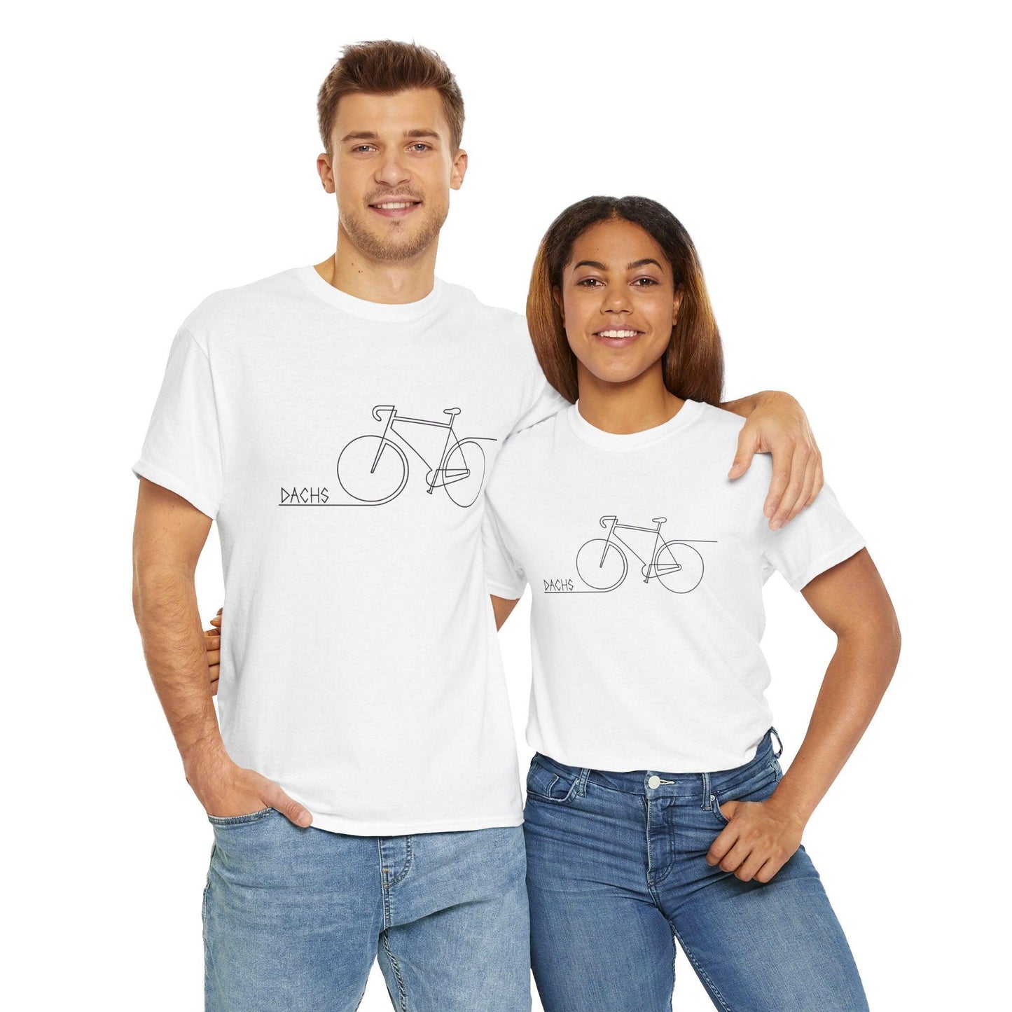 Unisex Casual Tee - Bike Doodle