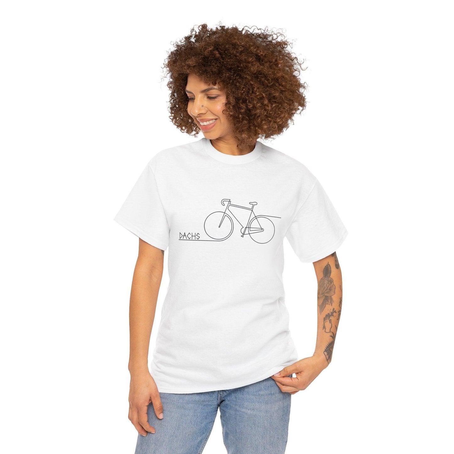 Unisex Casual Tee - Bike Doodle