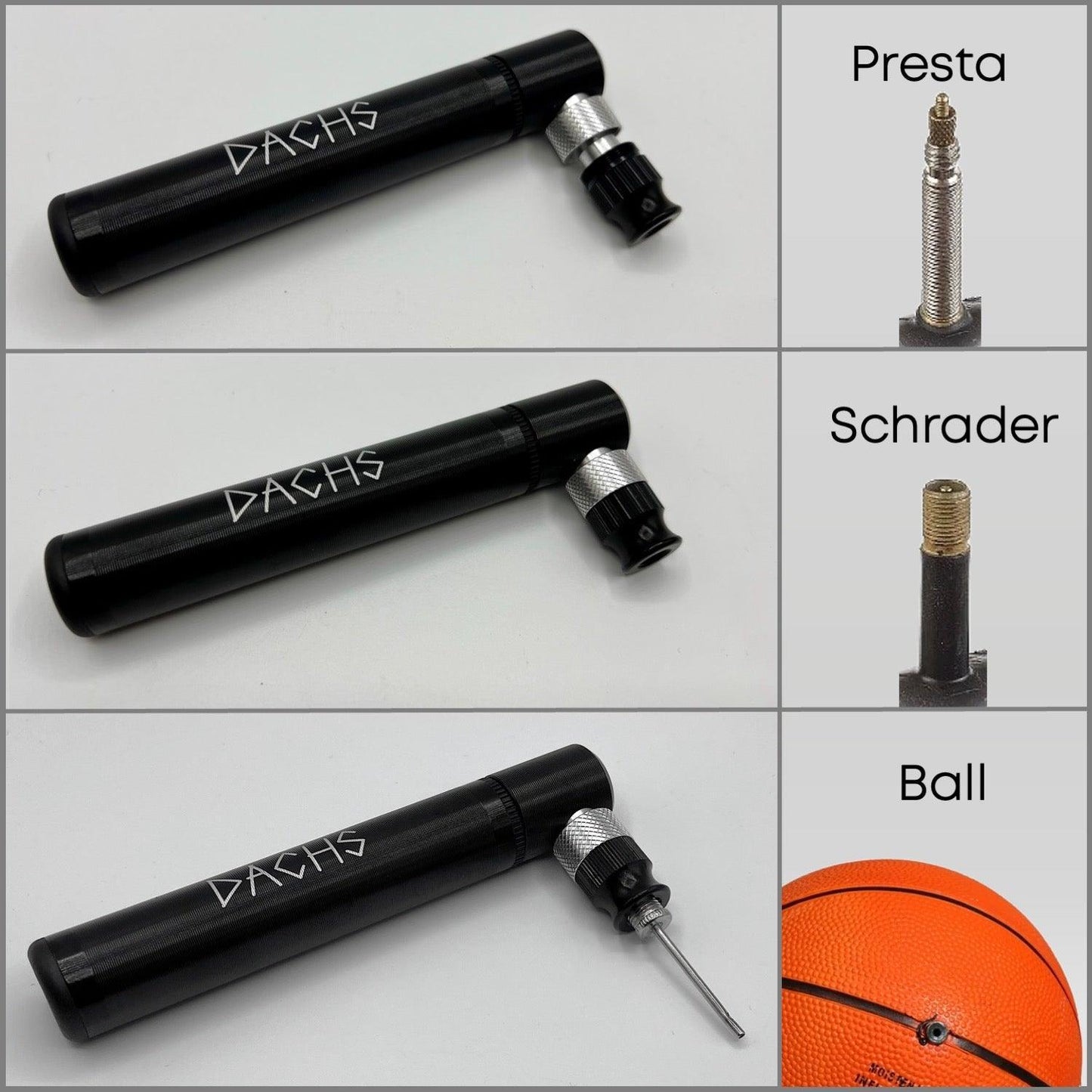 DACHS Mini Bicycle Pump - High Pressure Pump with Bracket - Dachs Sport